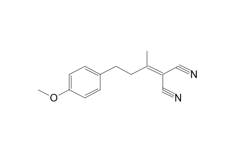 2-[3-(4-Methoxyphenyl)-1-methylpropylidene]malononitrile