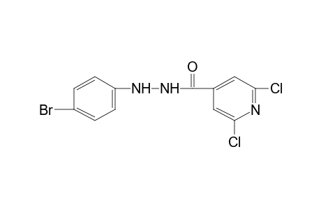 2,6-dichloroisonicotinic acid, 2-(p-bromophenyl)hydrazide