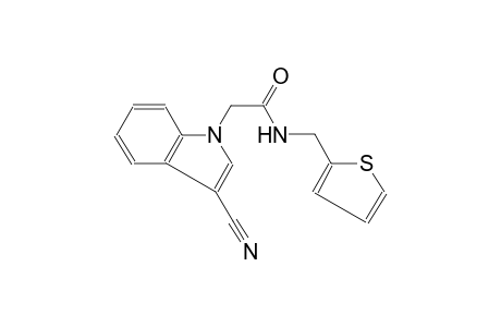 1H-indole-1-acetamide, 3-cyano-N-(2-thienylmethyl)-