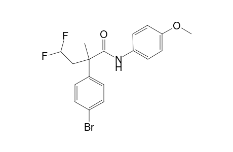 2-(4-Bromophenyl)- 4,4-Difluoro-N-(4-methoxyphenyl)-2-methylbutanamide