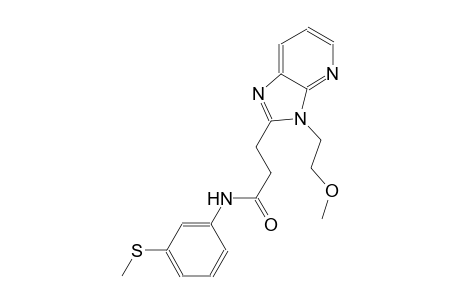 3H-imidazo[4,5-b]pyridine-2-propanamide, 3-(2-methoxyethyl)-N-[3-(methylthio)phenyl]-