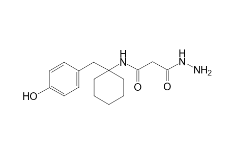 2-Hydrazinocarbonyl-N-[1-(4-hydroxy-benzyl)-cyclohexyl]-acetamide