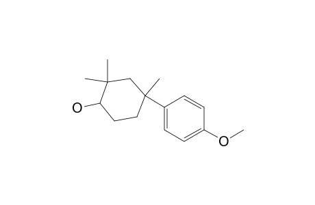 2,2,4-Trimethyl-4-(p-methoxyphenyl)cyclohexanol