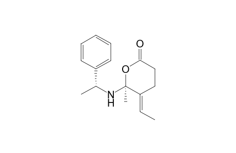 6(S)-5-[(E)-ethylidene]-6-methyl-6{[(1R)-1-phenylethyl]amino}tetrahydro-2H-pyranone