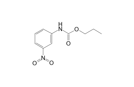 m-nitrocarbanilic acid, propyl ester