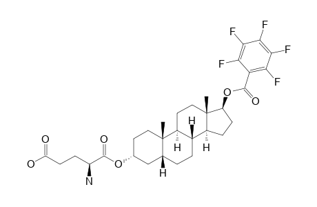 5-BETA-ANDROSTANE-3-ALPHA,17-BETA-DIYL-17-(PENTAFLUOROBENZOATE)-3-(L-GLUTAMATE)