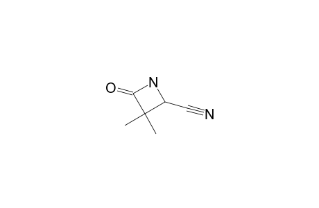 3,3-Dimethyl-4-oxidanylidene-azetidine-2-carbonitrile