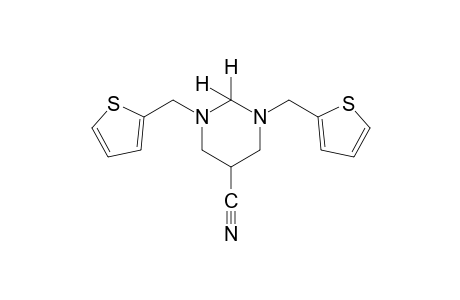 1.3-bis(2-thenyl)hexahydro-5-pyrimidinecarbonitrile