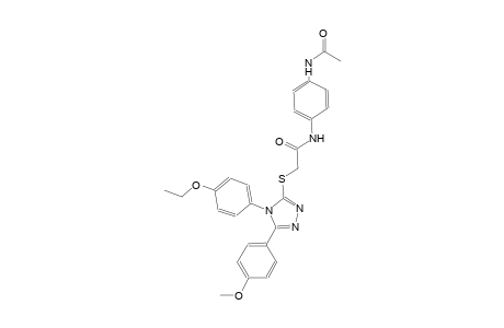 N-[4-(acetylamino)phenyl]-2-{[4-(4-ethoxyphenyl)-5-(4-methoxyphenyl)-4H-1,2,4-triazol-3-yl]sulfanyl}acetamide