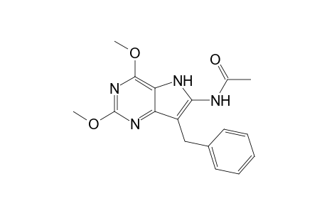 N-(7-benzyl-2,4-dimethoxy-5H-pyrrolo[3,2-d]pyrimidin-6-yl)acetamide