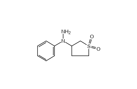 1-phenyl-1-(tetrahydro-3-thienyl)hydrazine, S,S-dioxide