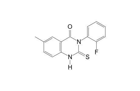 3-(o-fluorophenyl)-6-methyl-2-thio-2,4(1H,3H)quinazolinedione