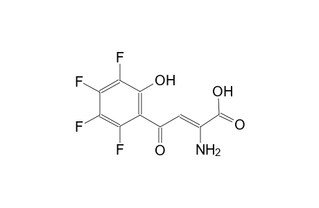 (2Z)-2-amino-4-oxo-4-(2,3,4,5-tetrafluoro-6-hydroxyphenyl)-2-butenoic acid