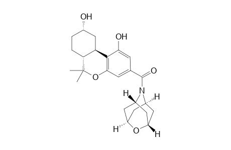 (6aR,9S,10aR)-6,6-dimethyl-3-[(1r,3r,5r,7r)-2-oxa-6-azatricyclo[3.3.1.1(3,7)]decane-6-carbonyl]-6H,6aH,7H,8H,9H,10H,10aH-benzo[c]isochromene-1,9-diol