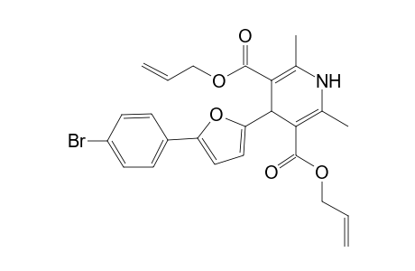 Diallyl 4-[5-(4-bromophenyl)-2-furyl]-2,6-dimethyl-1,4-dihydro-3,5-pyridinedicarboxylate