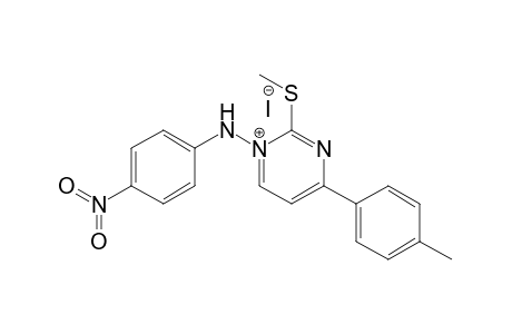 1-(p-nitrophenyl)amino-4-(p-tolyl)-2-methylthiopyrimidinium iodide