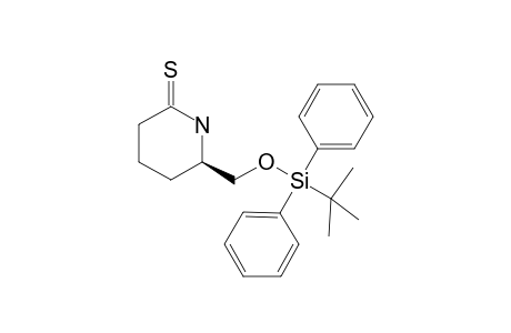 (6R)-6-({[tert-butyl(diphenyl)silyl]oxy}methyl)-2-piperidinethione