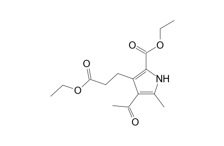 4-ACETYL-2-CARBETHOXY-5-METHYLPYRROL-3-PROPIONSAEUREETHYLESTER