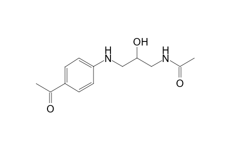 N-[3-(4-acetylanilino)-2-hydroxy-propyl]acetamide