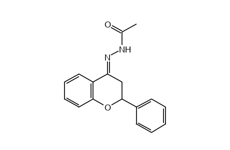 acetic acid, (2-phenyl-4-chromanylidene)hydrazide