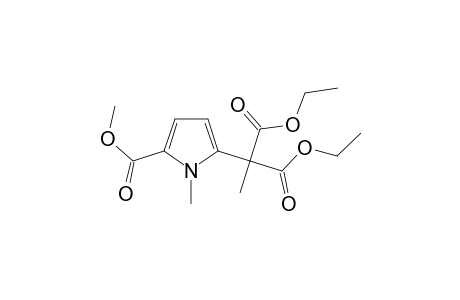 2-(5-carbomethoxy-1-methyl-pyrrol-2-yl)-2-methyl-malonic acid diethyl ester