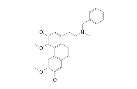 3,5-Dimethoxy-8-[2-[methyl-(phenylmethyl)amino]ethyl]phenanthrene-2,6-diol