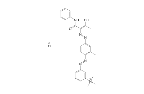 (m-Aminophenyl)trimethylammoniumchloride->m-toluidine->Acetoacetanilide