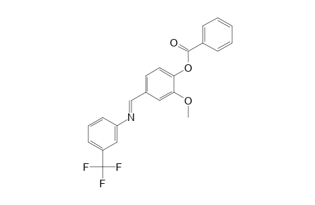 2-METHOXY-4-[N-(alpha,alpha,alpha-TRIFLUORO-m-TOLYL)FORMIMIDOYL]PHENOL, BENZOATE
