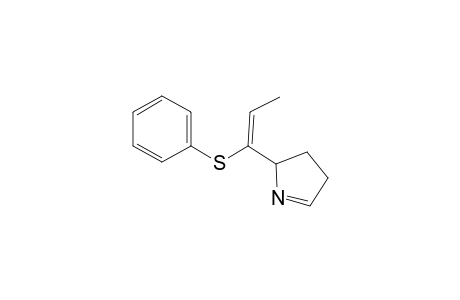 2H-Pyrrole, 3,4-dihydro-2-[1-(phenylthio)-1-propenyl]-, (E)-(.+-.)-