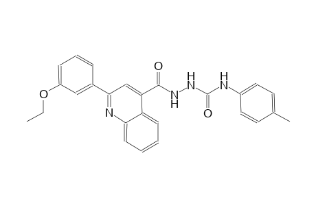 2-{[2-(3-ethoxyphenyl)-4-quinolinyl]carbonyl}-N-(4-methylphenyl)hydrazinecarboxamide