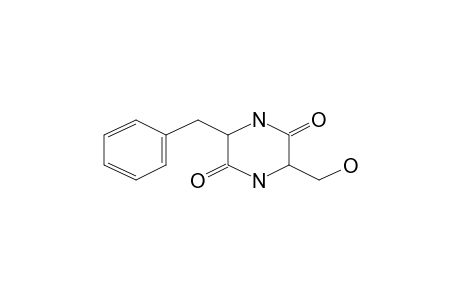 2,5-Piperazinedione, 3-(hydroxymethyl)-6-(phenylmethyl)-