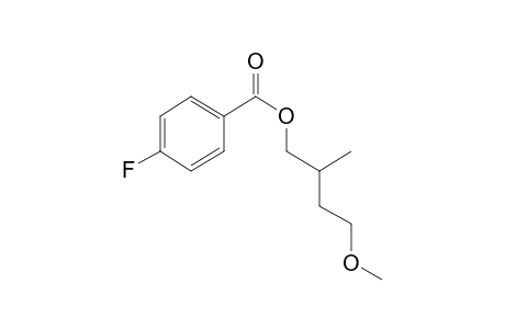 4-Fluorobenzoic acid, 4-methoxy-2-methylbutyl ester