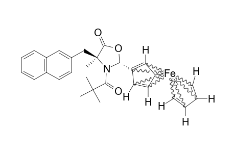 (2S,4R)-2-FERROCENYL-3-PIVALOYL-4-METHYL-4-(2-NAPHTHYLMETHYL)-1,3-OXAZOLIDIN-5-ONE