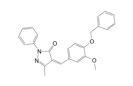 (4Z)-4-[4-(benzyloxy)-3-methoxybenzylidene]-5-methyl-2-phenyl-2,4-dihydro-3H-pyrazol-3-one