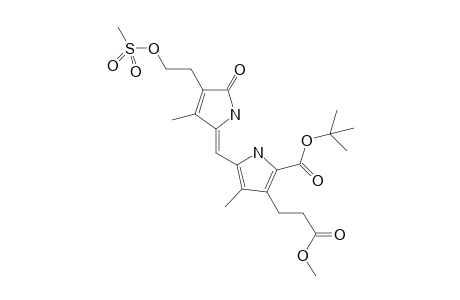 5'-Tert-butoxycarbonyl-1,5-dihydro-3,3'-dimethyl-4-[2-(methylsulfonyloxy)ethyl]-5-oxo-2,2'-pyrromethen-4'-propionic acid-methylester