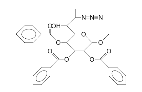 .beta.-O-Methyl-7,8-dideoxy-7-azido-galacto-octan-pyranoside 2,3,4-tribenzoate