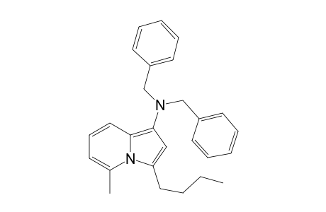 N,N-Dibenzyl-3-butyl-5-methylindolizin-1-amine