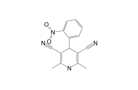 3,5-DICYANO-2,6-DIMETHYL-4-(ORTHO-NITROPHENYL)-1,4-DIHYDROPYRIDINE