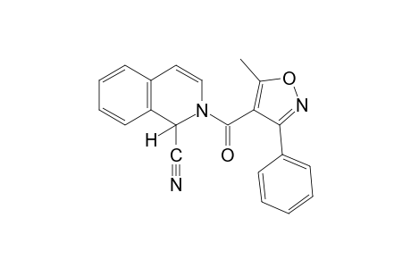 1,2-dihydro-2-[(5-methyl-3-phenyl--isoxazolyl)carbonyl]-1-isoquinolinecarbonitrile
