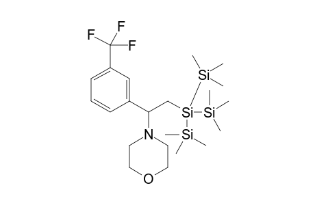 4-(2-(1,1,1,3,3,3-hexamethyl-2-(trimethylsilyl)trisilan-2-yl)-1-(3-(trifluoromethyl)phenyl)ethyl)morpholine