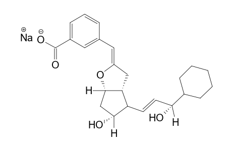 alpha-{4-[(E)-3-CYCLOHEXYL-3S-HYDROXYPROPENYL]HEXAHYDRO-5alpha-HYDROXY-(Z)-3alpha,6aalpha-2H-CYCLOPENTA[b]FURAN-2-YLIDENE}-m-TOLUIC ACID, MONOSODIUM SALT