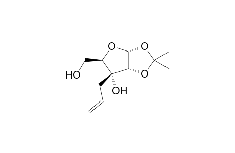 3-C-Allyl-1,2-O-isopropylidene-.alpha.,D-ribo-furanose