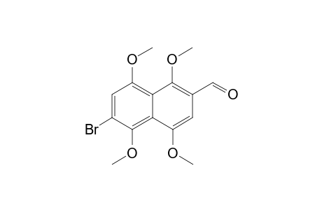 7- or 6-Bromo-1,4,5,8-tetramethoxynaphthalene-2-carbaldehyde