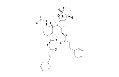 (4R,11S*,13R*)-1-BETA-ACETOXY-7-BETA,18-DI-O-TRANS-CINNAMOYLOXY-6-ALPHA,18:11,16:15,16-TRIEPOXY-NEOCLERODAN