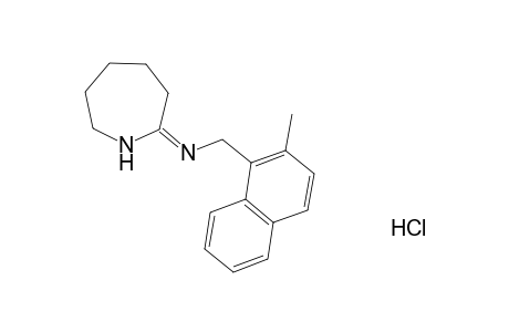 hexahydro-2-{[(2-methyl-1-naphthyl)methyl]imino}-1H-azepine, monohydrochloride