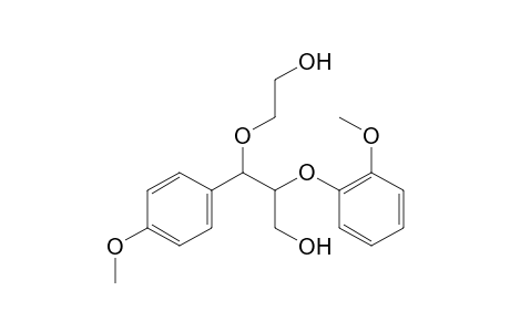 3-(2-hydroxyethoxy)-2-(2-methoxyphenoxy)-3-(4-methoxyphenyl)propan-1-ol