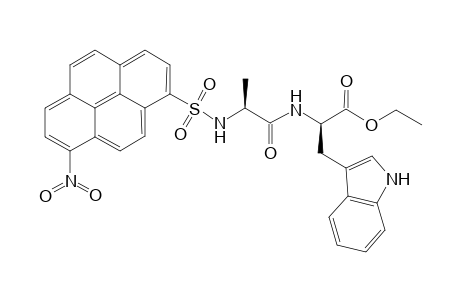 N-(1-(8-Nitropyrenesulfonyl)]-L-alanine-L-tryptophan ethyl ester