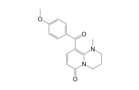 9-(PARA-METHOXYBENZOYL)-1-METHYL-1,2,3,4-TETRAHYDROPYRIDO-[1,2-A]-PYRIMIDIN-6(7H)-ONE