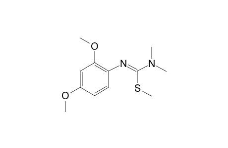 Carbamimidothioic acid, N'-(2,4-dimethoxyphenyl)-N,N-dimethyl-, methyl ester