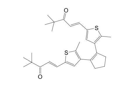 1,2-Bis[2-methyl-5-(4,4-dimethyl-3-oxopentenyl)thiophen-3-yl]cyclopentene